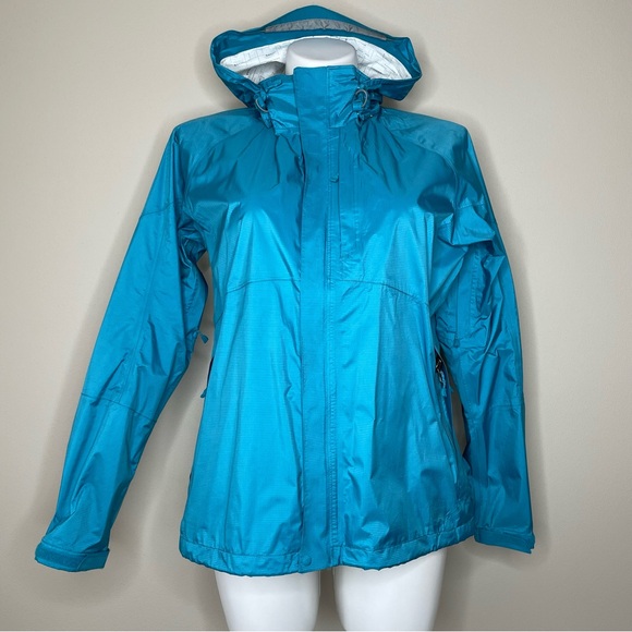 REI Jackets & Blazers - REI Teal Waterproof Hooded Rain Jacket